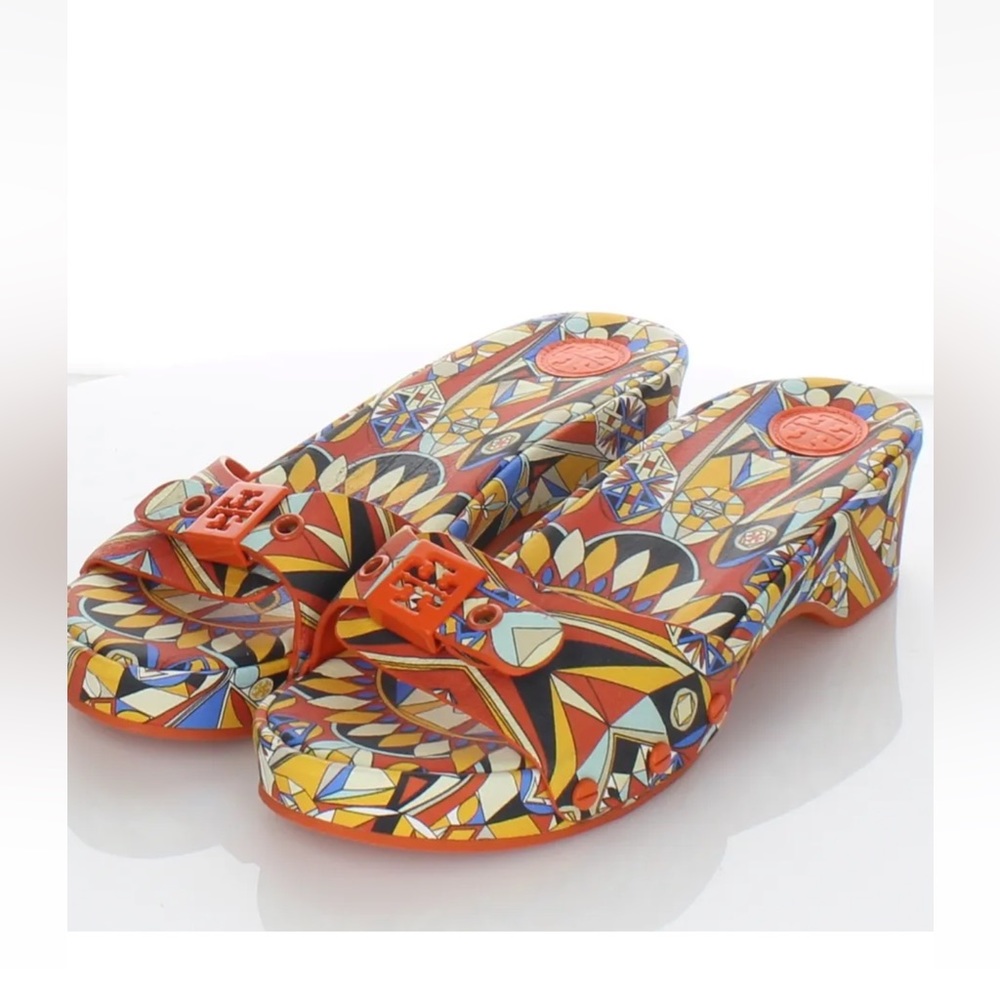 Tory Burch Noah leather mule sandals. size 7